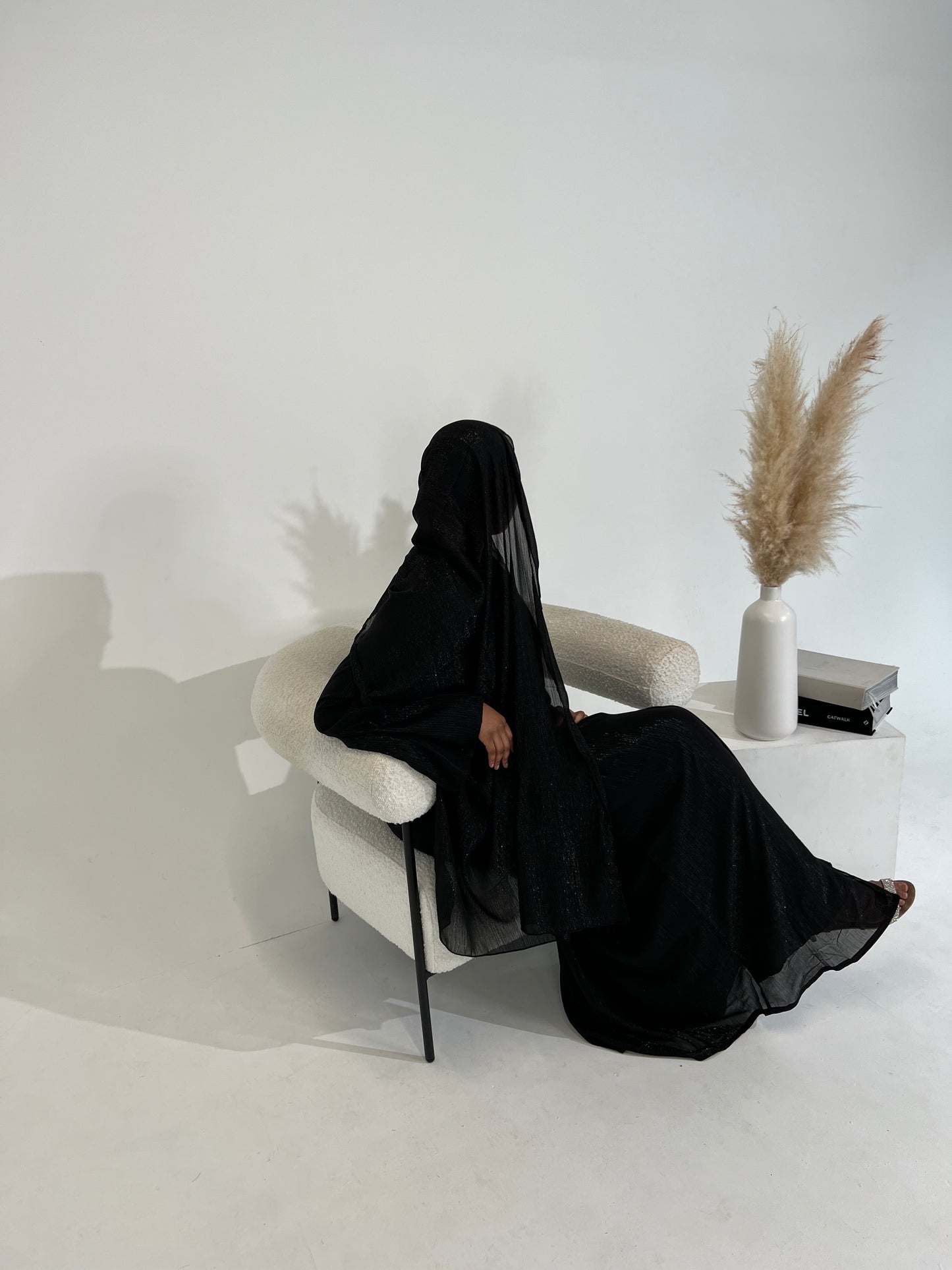 Black Lamie Abaya
